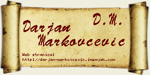 Darjan Markovčević vizit kartica
